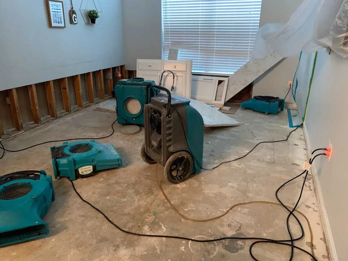 Dehumidifier in flood-cut room for Water Extraction & Removal in Menasha